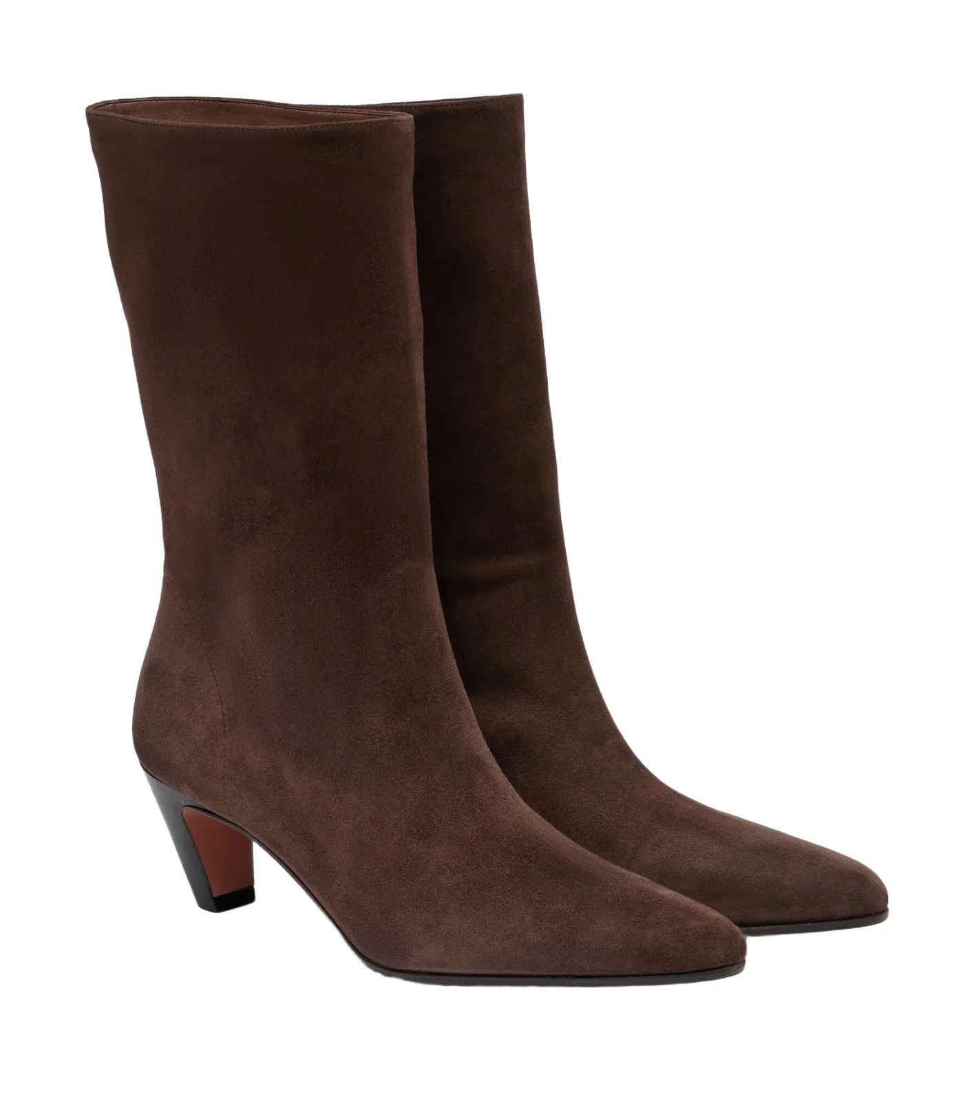 Slouchy suede mid-calf boots Slouchy suede mid-calf boots