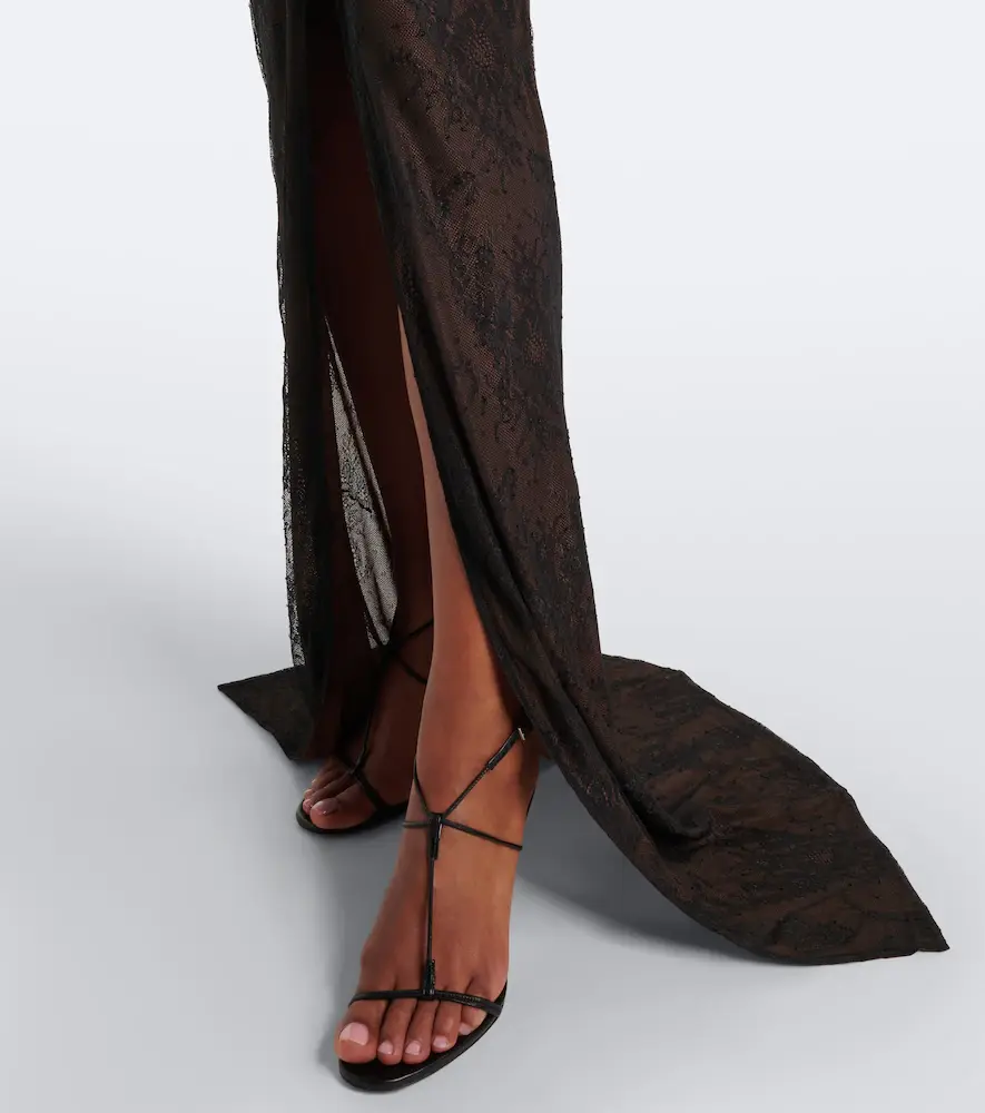 DE LA VALI Omero ruched lace maxi dress | Thumbnail 6 DE LA VALI Omero ruched lace maxi dress | Thumbnail 6