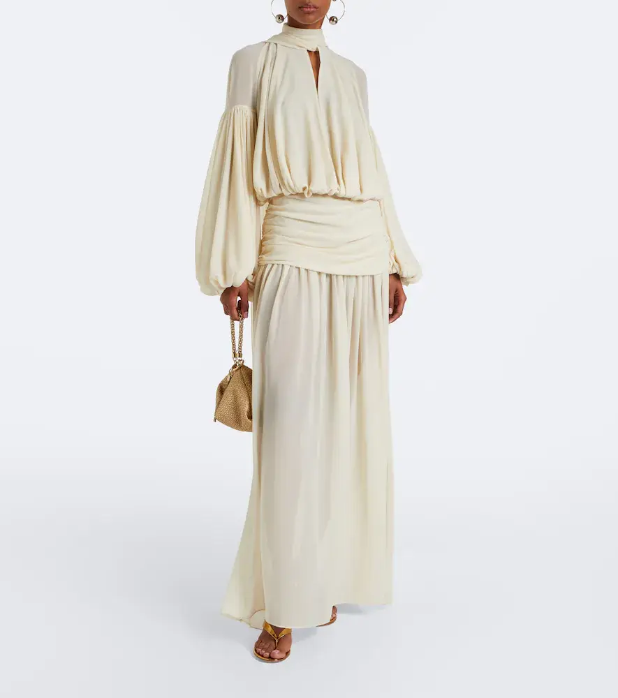 DE LA VALI Agapito chiffon maxi skirt | Thumbnail 5 DE LA VALI Agapito chiffon maxi skirt | Thumbnail 5