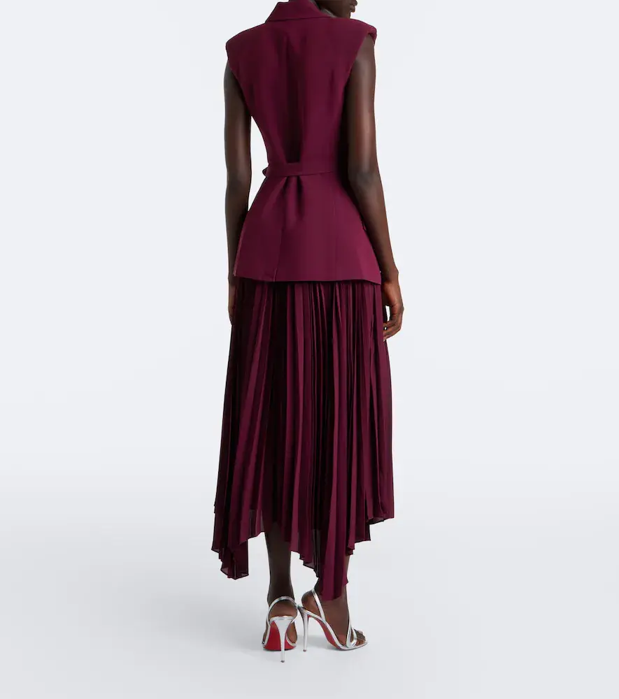 Simkhai Helena crêpe midi dress | Thumbnail 4