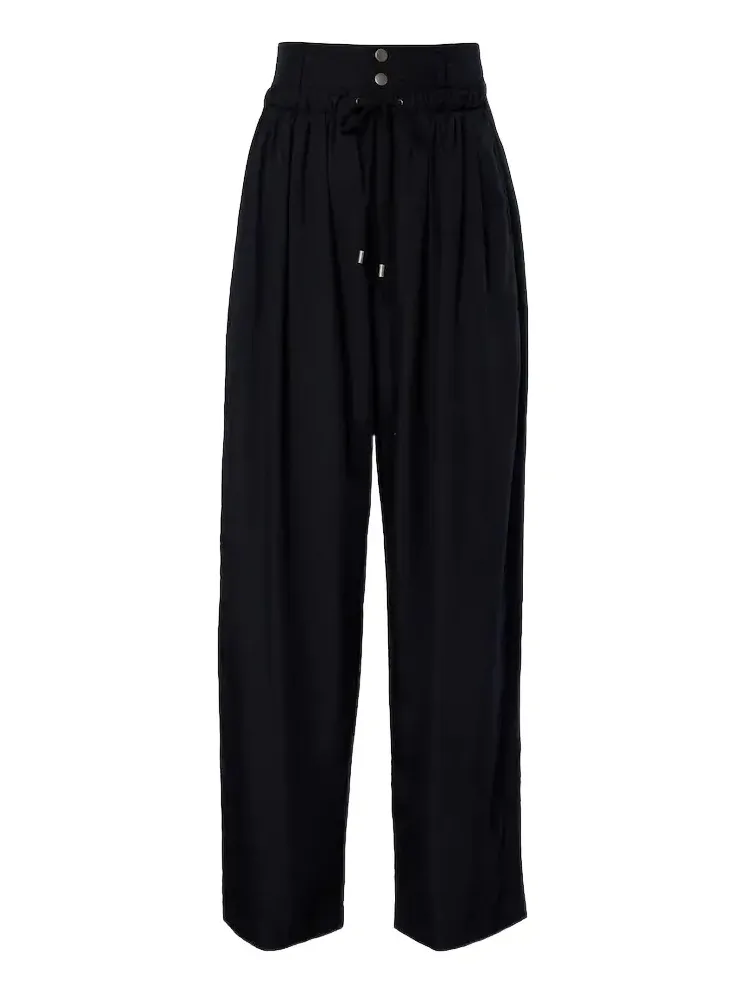 Inaya layered wide-leg pants