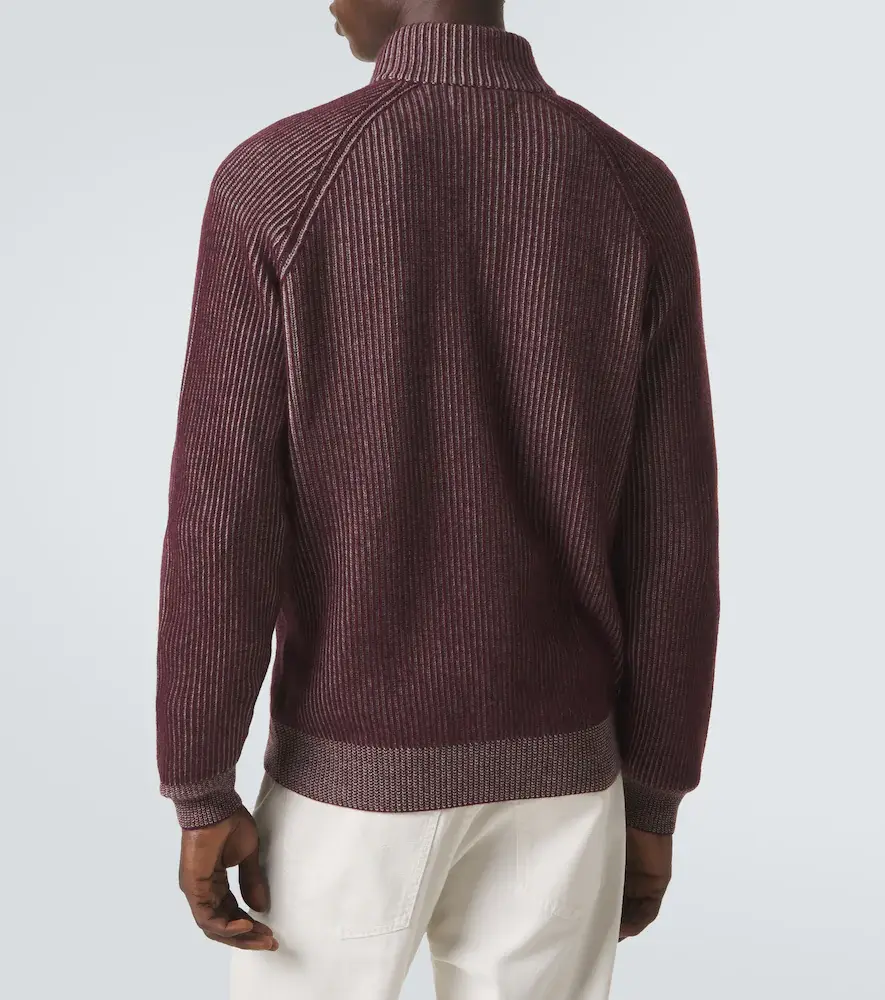 Brunello Cucinelli Ribbed-knit cashmere zip-up cardigan | Thumbnail 5 Brunello Cucinelli Ribbed-knit cashmere zip-up cardigan | Thumbnail 5