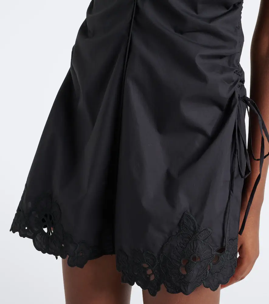 SIR. Klara ruched cotton minidress | Thumbnail 3