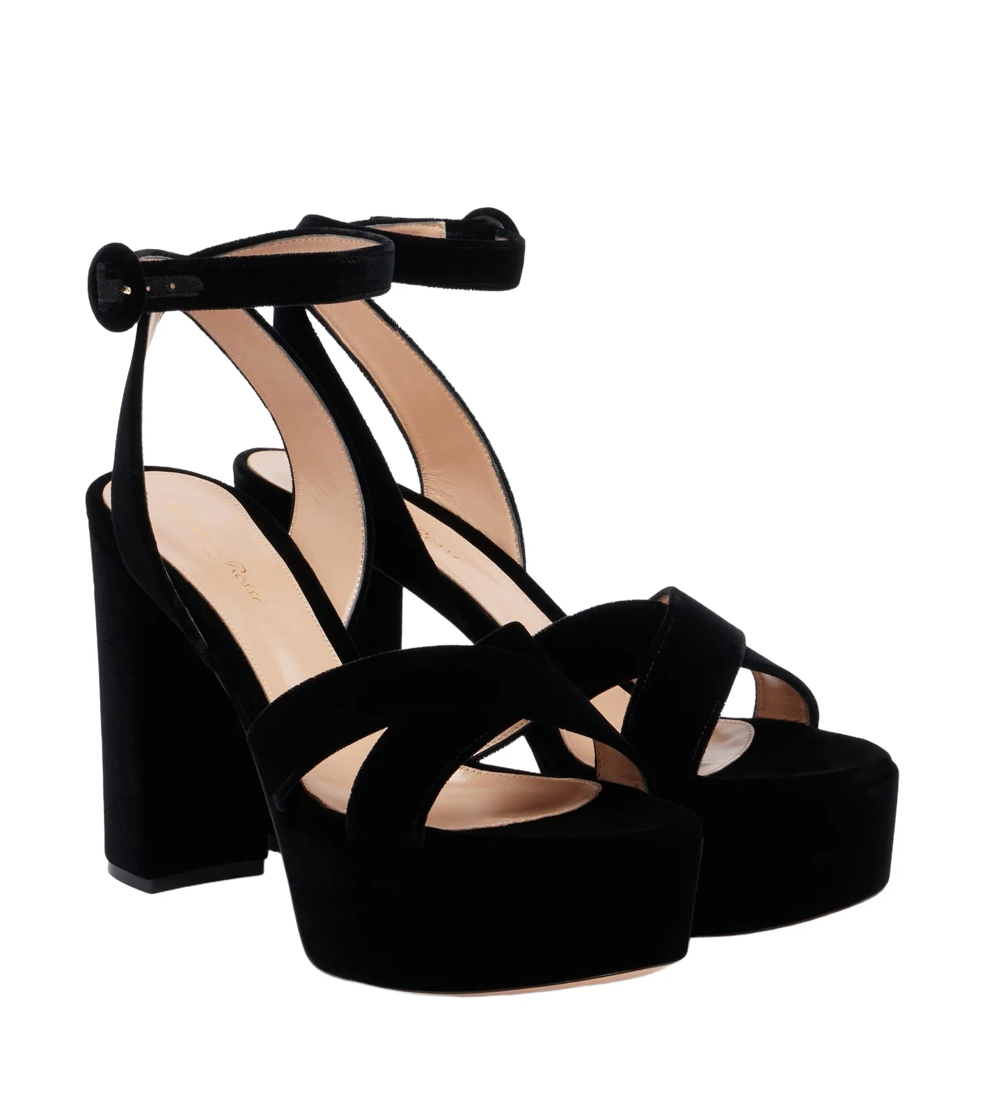 Sabrina velvet platform sandals Sabrina velvet platform sandals