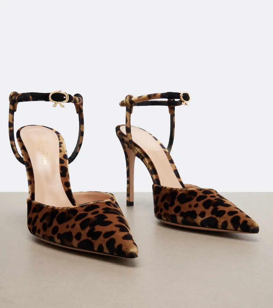 Gianvito Rossi Leopard-print velvet slingback pumps | Thumbnail 4 Gianvito Rossi Leopard-print velvet slingback pumps | Thumbnail 4