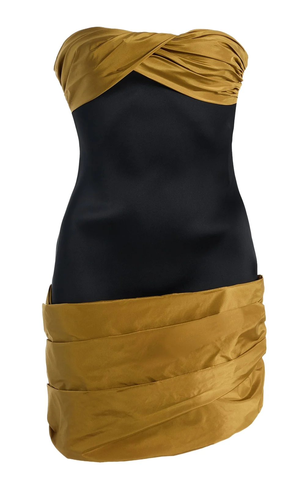 Burc Akyol Taffeta-Trimmed Satin-Cady Mini Dress