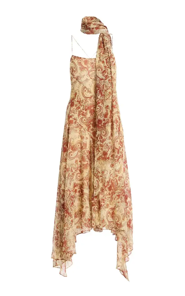 Komi Crepe de Chine Midi Dress Komi Crepe de Chine Midi Dress