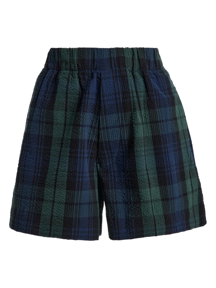 JW Anderson Elasticated Plaid Cotton Shorts