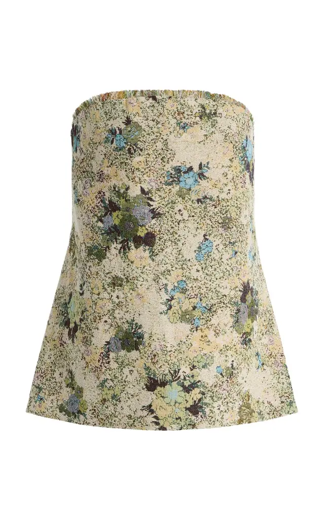 ALÉMAIS Whitney Backless Jacquard Top