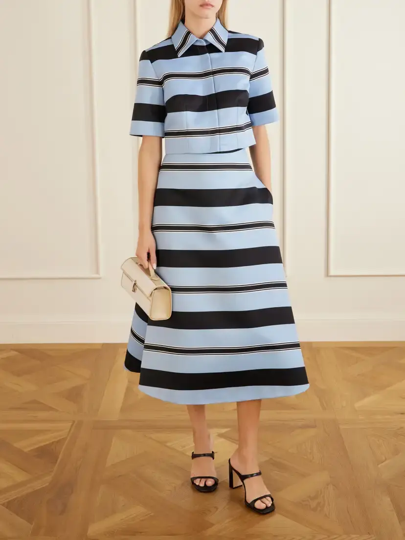 Emilia Wickstead Natalie Striped Twill Shirt | Thumbnail 2 Emilia Wickstead Natalie Striped Twill Shirt | Thumbnail 2