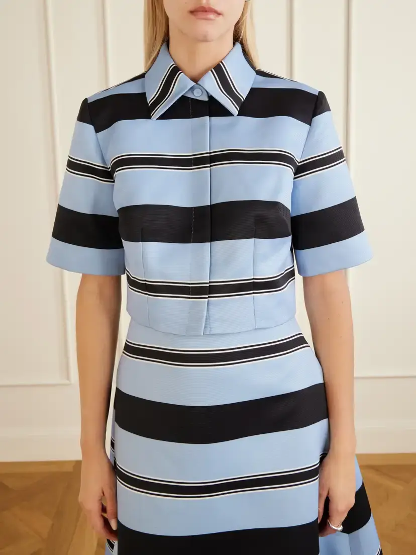 Emilia Wickstead Natalie Striped Twill Shirt | Thumbnail 3 Emilia Wickstead Natalie Striped Twill Shirt | Thumbnail 3