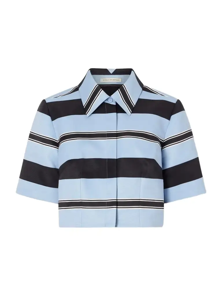 Emilia Wickstead Natalie Striped Twill Shirt | Image 1 Emilia Wickstead Natalie Striped Twill Shirt | Image 1
