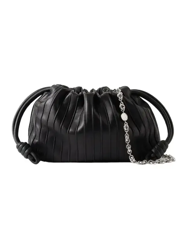 Flamenco Pleated Leather Shoulder Bag Flamenco Pleated Leather Shoulder Bag