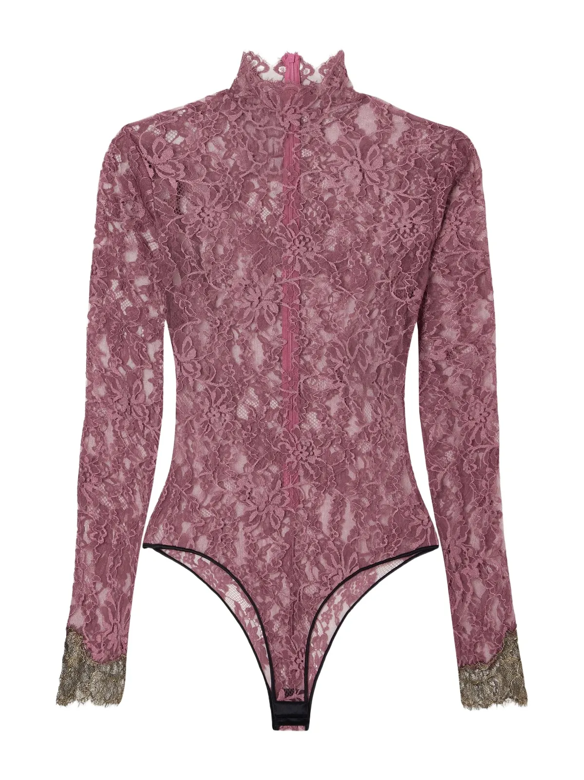 Scalloped Lace-jersey Bodysuit Scalloped Lace-jersey Bodysuit