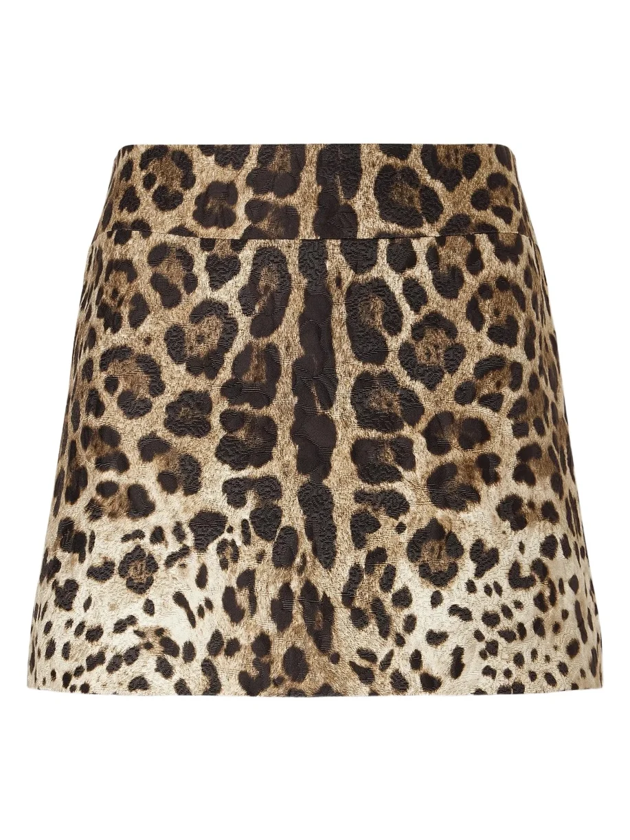 Leopard-print Cotton Mini Skirt Leopard-print Cotton Mini Skirt