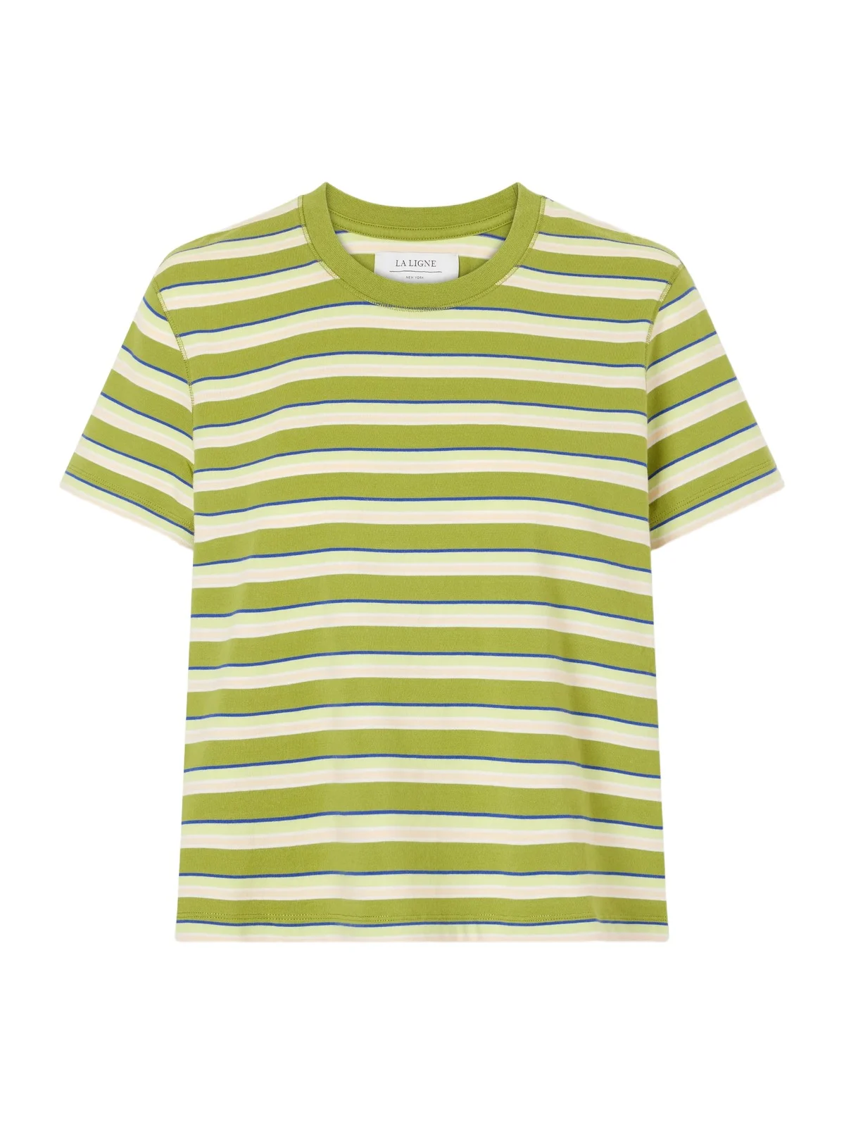 Mol Cropped Striped Cotton T-shirt
