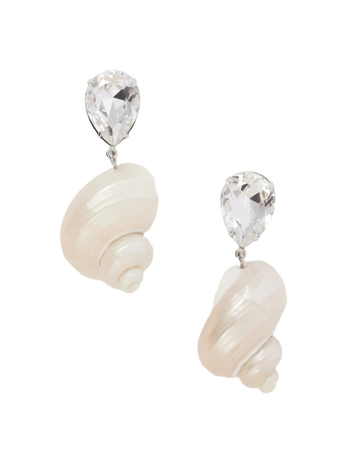 Lucius Crystal-embellished Shell Earrings Lucius Crystal-embellished Shell Earrings