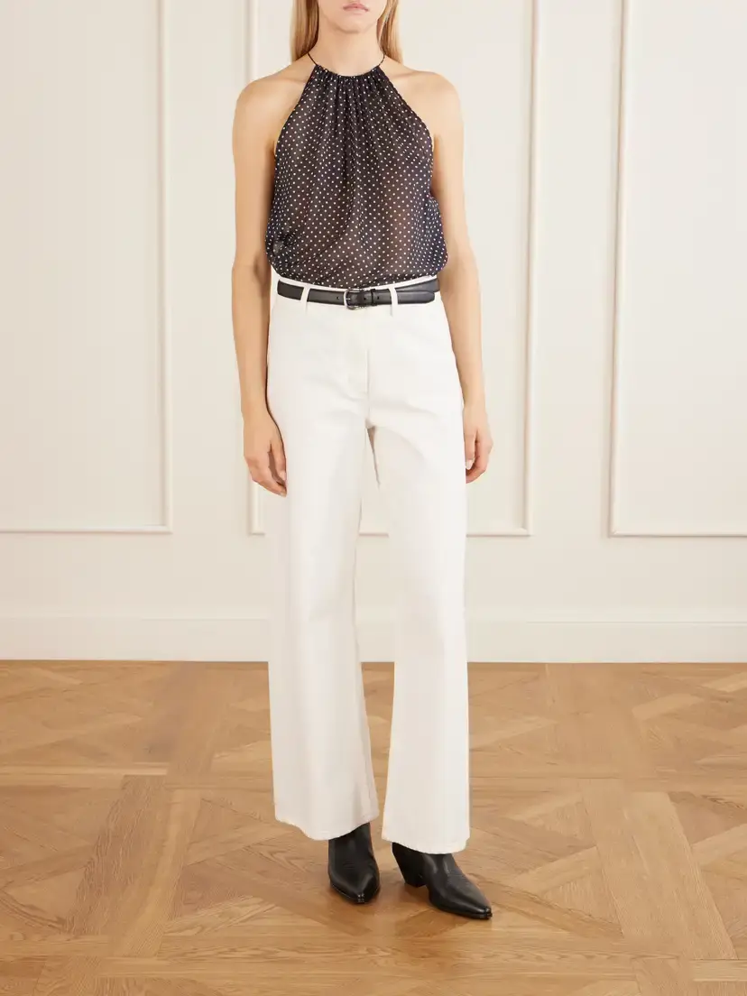 Nili Lotan Nikki Halterneck Polka-dot Silk Tank | Thumbnail 2