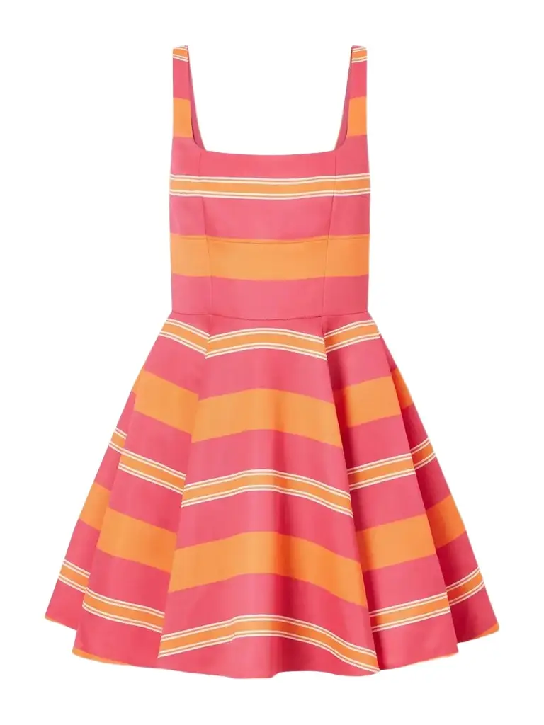 Emilia Wickstead Mini Mona Striped Twill Mini Dress | Image 1 Emilia Wickstead Mini Mona Striped Twill Mini Dress | Image 1