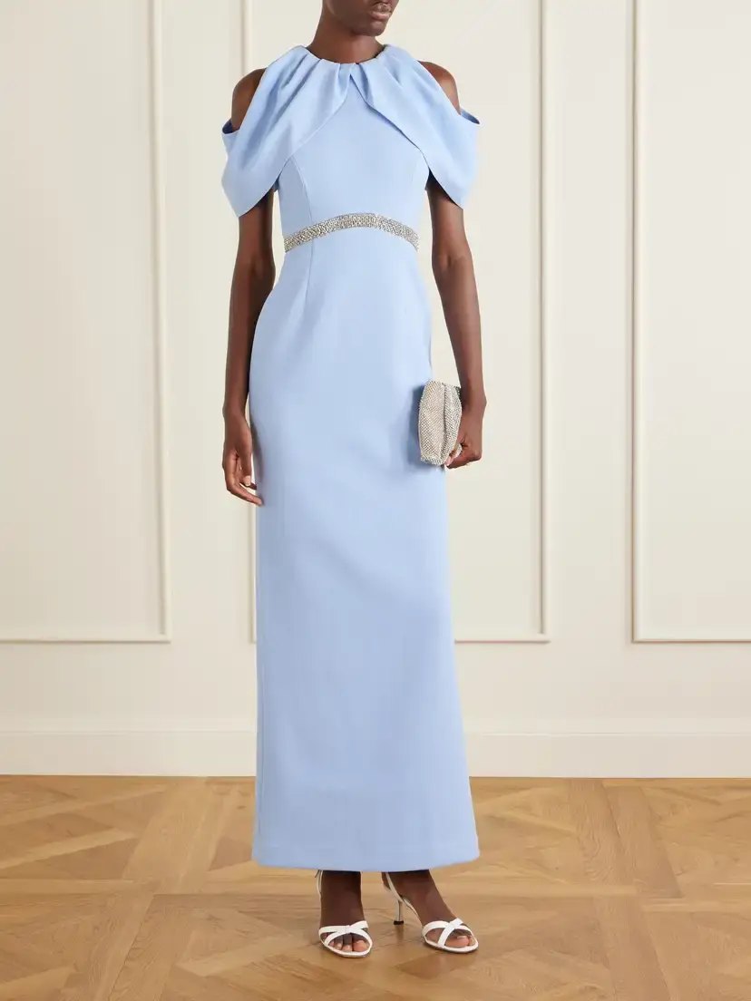 Rebecca Vallance Aylin One-shoulder Embellished Cady Maxi Dress | Thumbnail 2