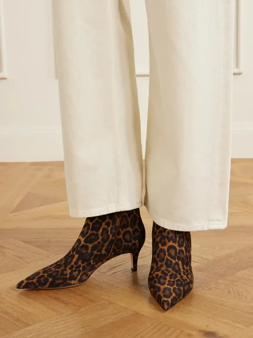Gianvito Rossi Levy 55 Leopard-print Suede Ankle Boots | Thumbnail 2 Gianvito Rossi Levy 55 Leopard-print Suede Ankle Boots | Thumbnail 2