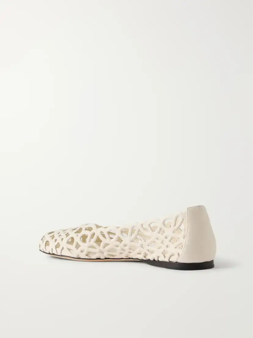Loewe Petal Anagram Leather Ballet Flats | Thumbnail 3