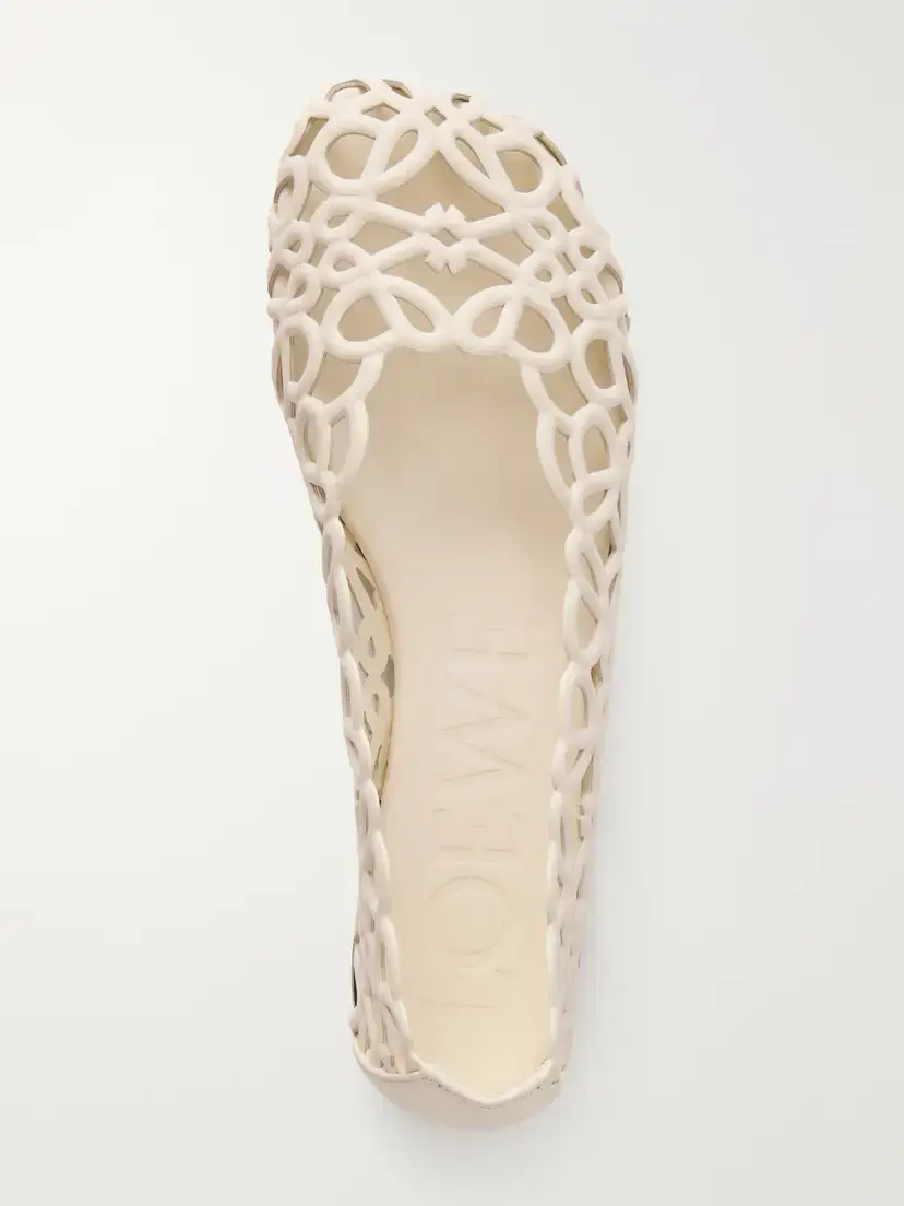 Loewe Petal Anagram Leather Ballet Flats | Thumbnail 6