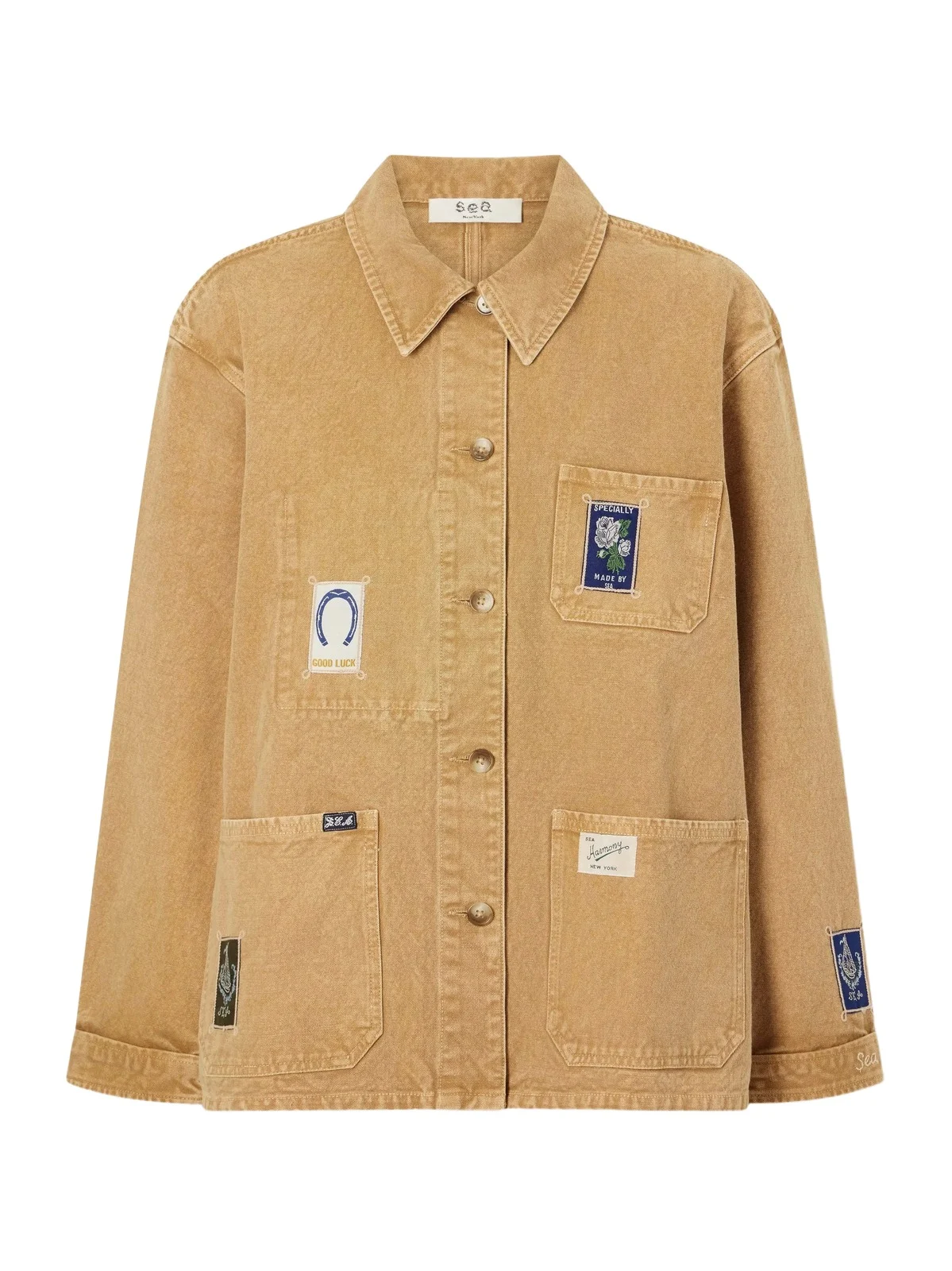 Sea Winslow Patch-detailed Denim Jacket