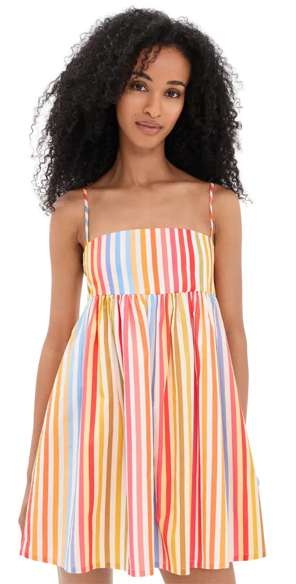 Couper Winnie Mini Dress Rainbow Stripe | Image 1 Couper Winnie Mini Dress Rainbow Stripe | Image 1