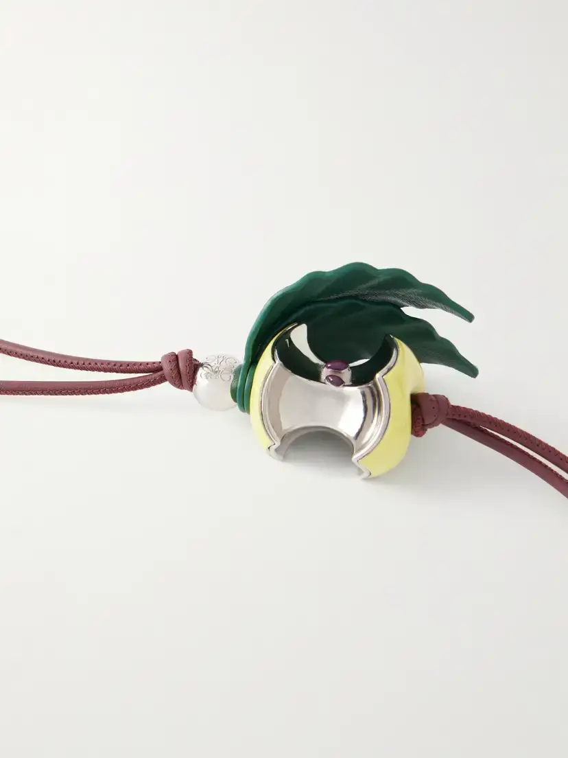Loewe Apple Leather And Silver-tone Bag Charm | Thumbnail 4 Loewe Apple Leather And Silver-tone Bag Charm | Thumbnail 4