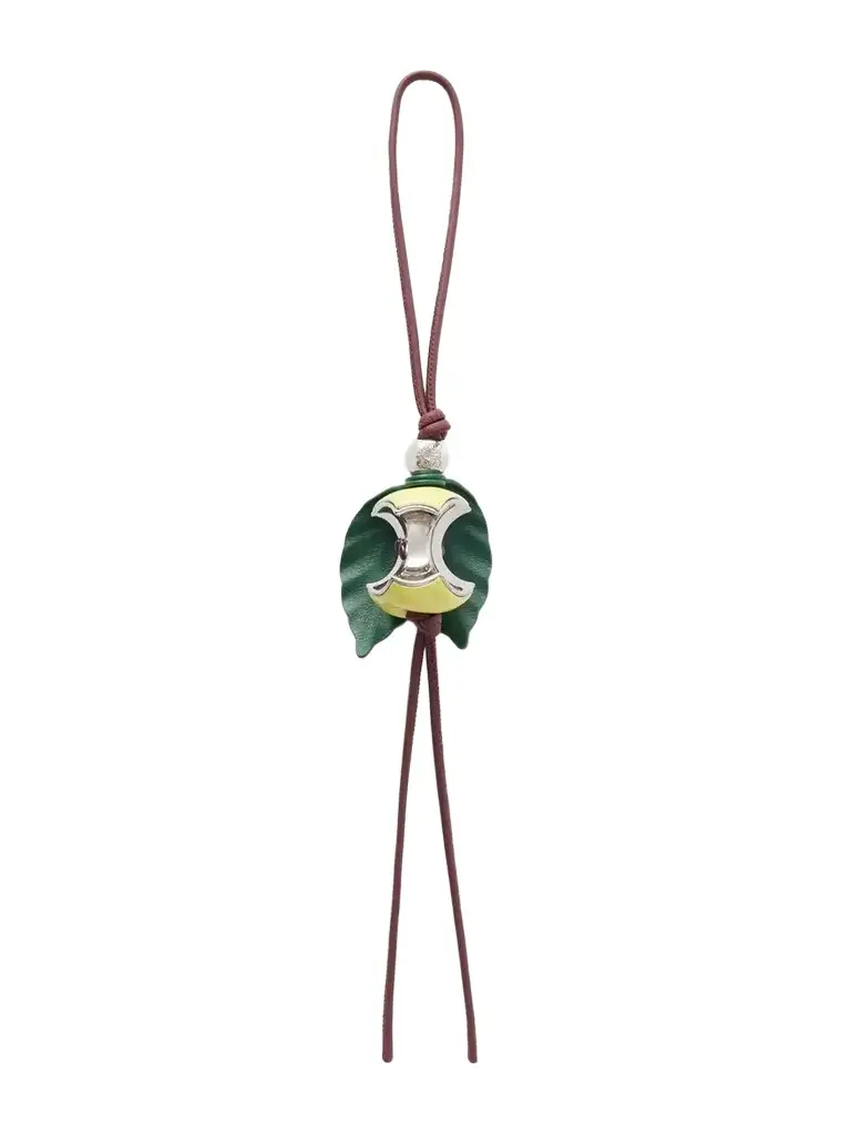 Loewe Apple Leather And Silver-tone Bag Charm