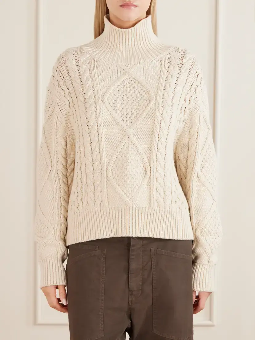 Nili Lotan Kimmi Knitted Cotton And Cashmere-blend Sweater | Thumbnail 3