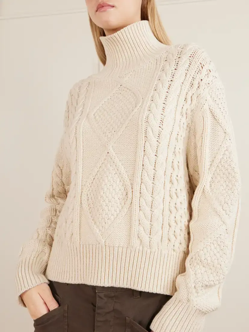 Nili Lotan Kimmi Knitted Cotton And Cashmere-blend Sweater | Thumbnail 5