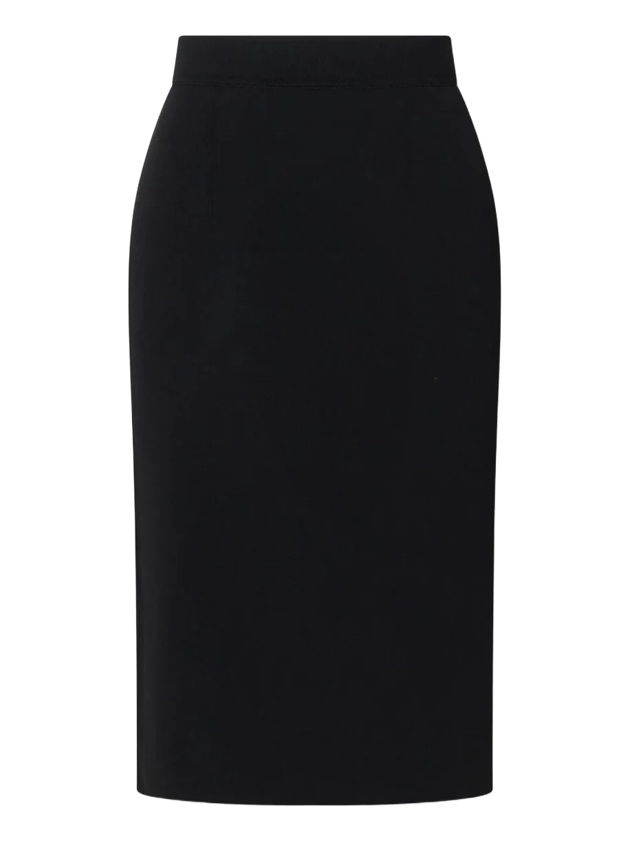 Crepe Knee-length Skirt