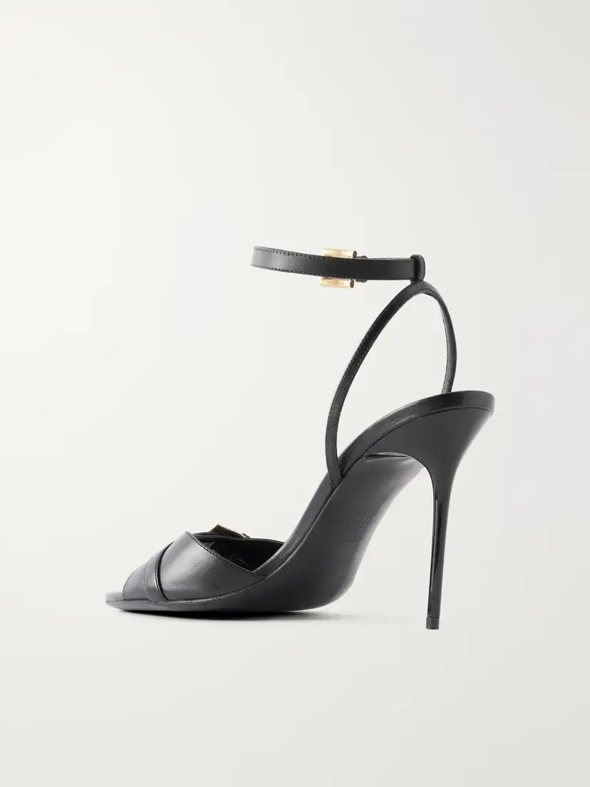Balmain Anthem 95 Buckle-detailed Leather Sandals | Thumbnail 3 Balmain Anthem 95 Buckle-detailed Leather Sandals | Thumbnail 3
