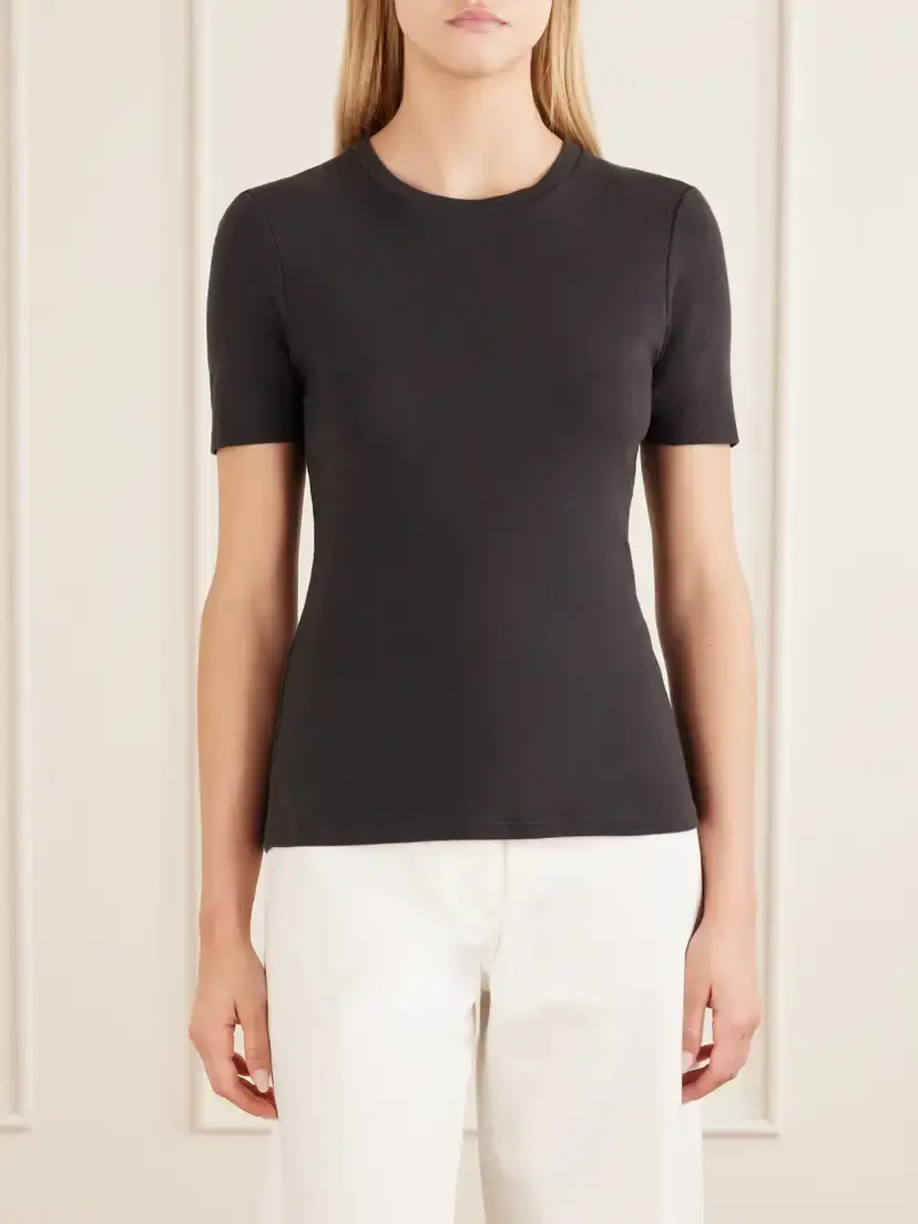 Nili Lotan Elin Cotton T-shirt | Thumbnail 3 Nili Lotan Elin Cotton T-shirt | Thumbnail 3