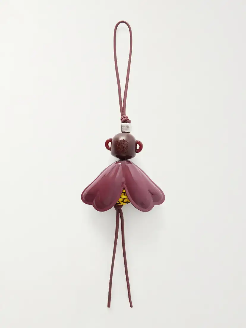 Loewe Bloombee Leather And Silver-tone Bag Charm | Thumbnail 3