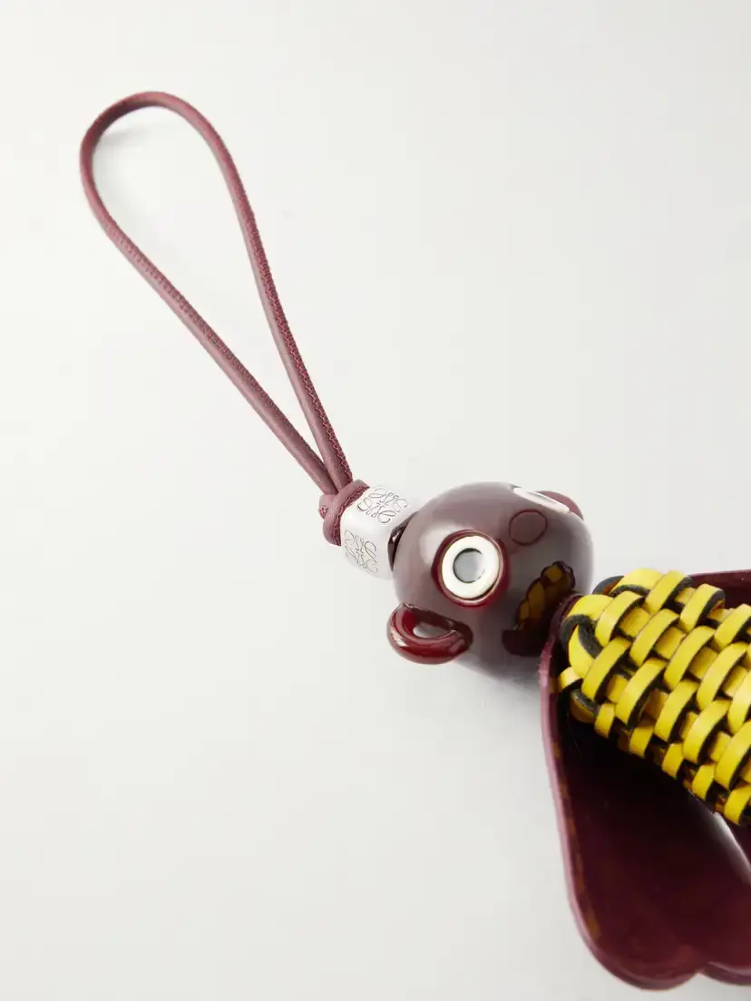 Loewe Bloombee Leather And Silver-tone Bag Charm | Thumbnail 4