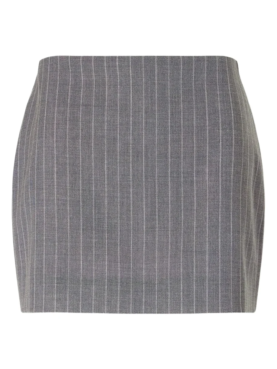 Striped Wool Mini Skirt Striped Wool Mini Skirt