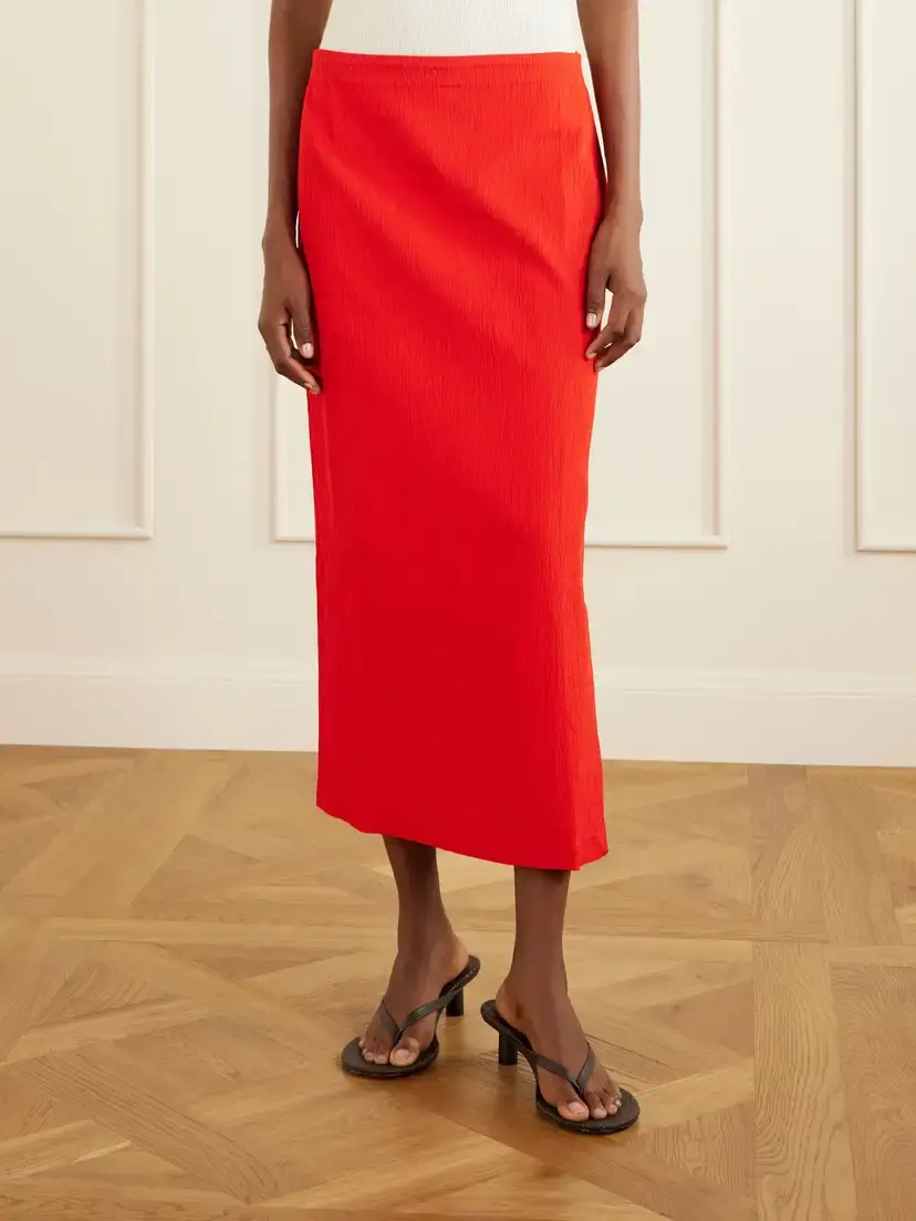 Tibi Stretch-crepe Midi Skirt | Thumbnail 3