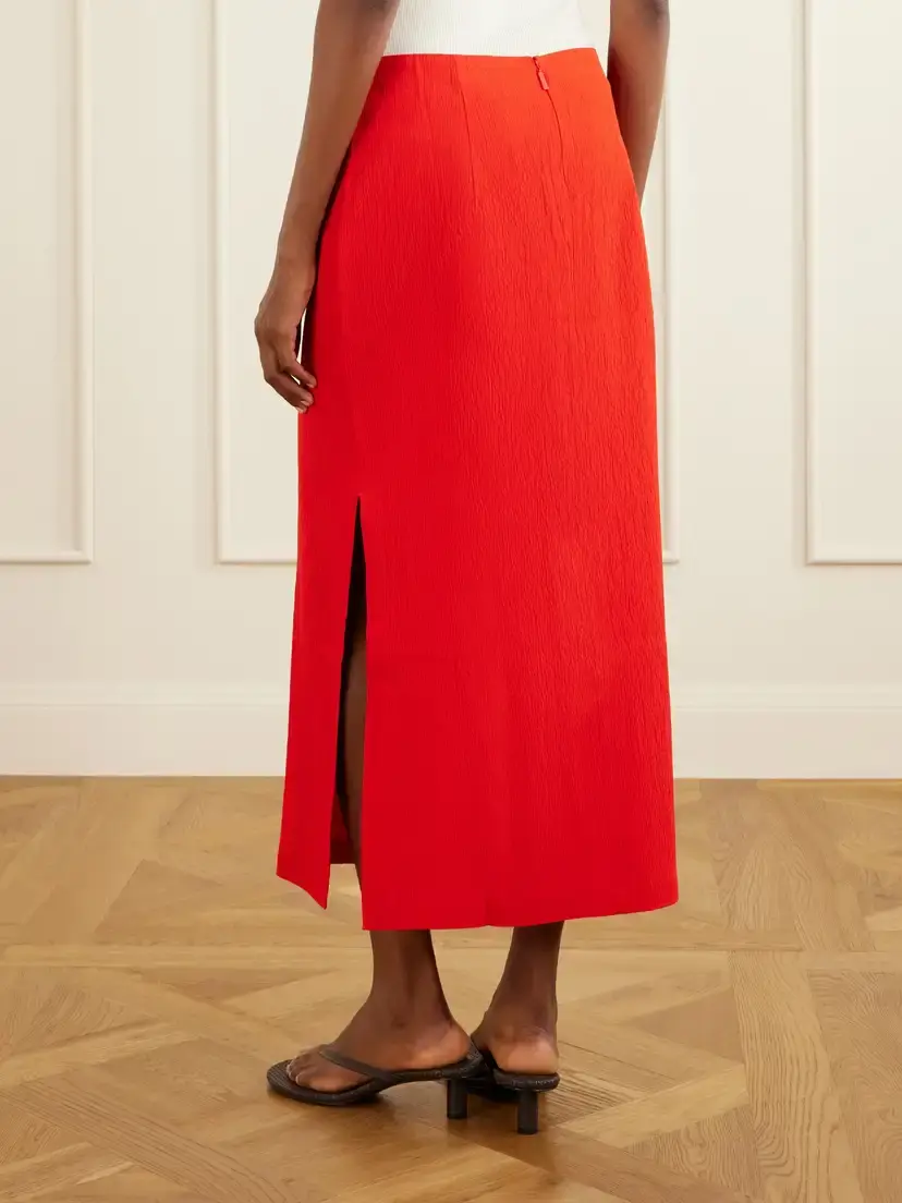 Tibi Stretch-crepe Midi Skirt | Thumbnail 4