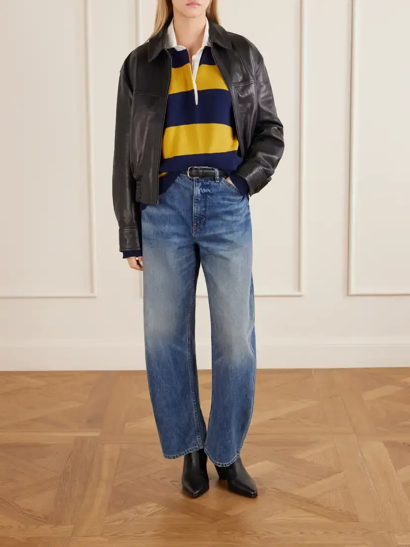 Nili Lotan Rashida Striped Wool And Cashmere-blend Polo Sweater | Thumbnail 2