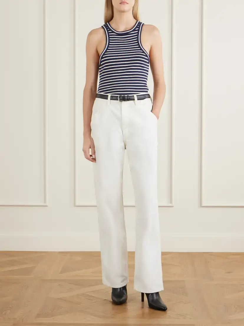 Nili Lotan Hank Striped Cotton Tank | Thumbnail 2