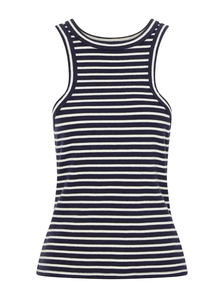 Nili Lotan Hank Striped Cotton Tank