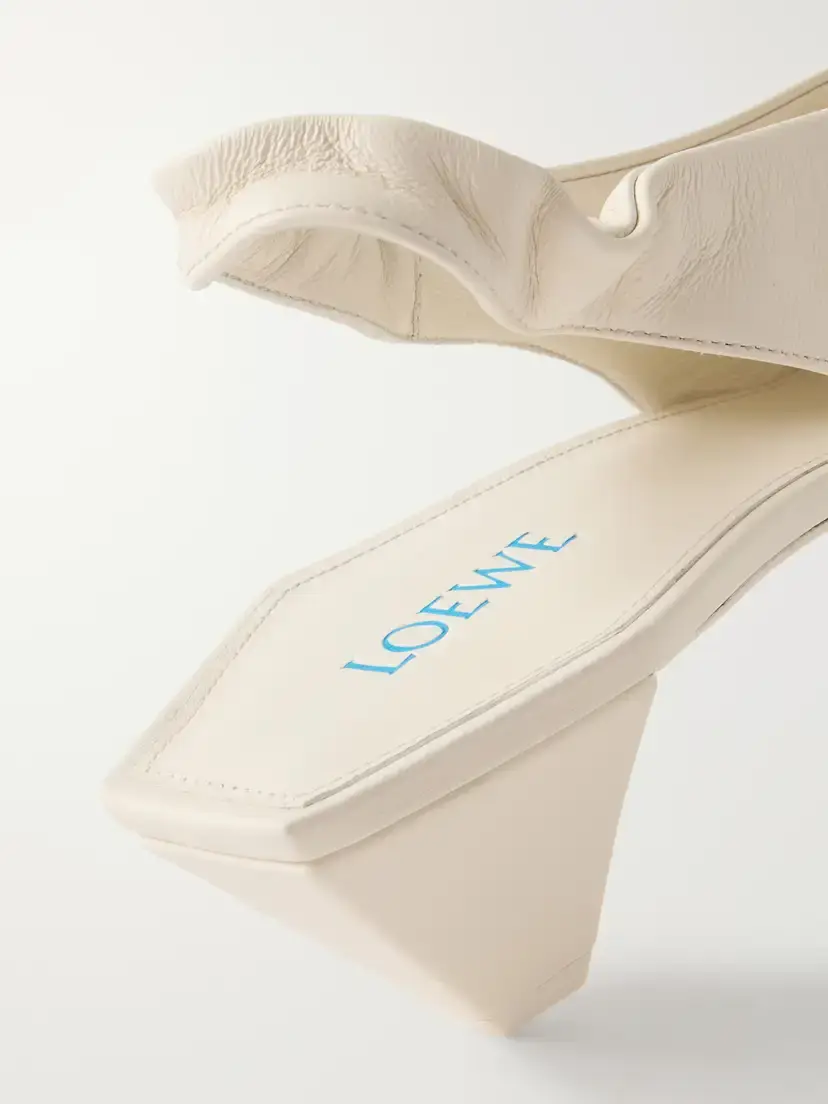 Loewe Origami Cubic 45 Leather Slingback Pumps | Thumbnail 5 Loewe Origami Cubic 45 Leather Slingback Pumps | Thumbnail 5