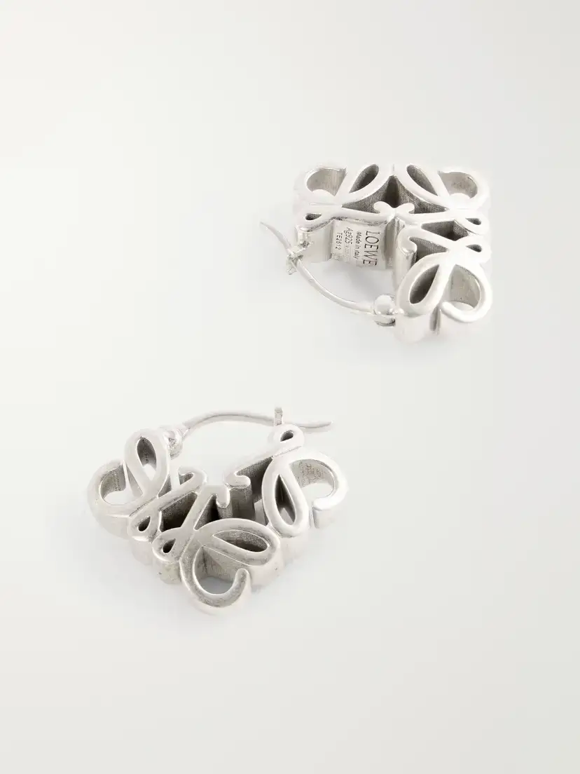 Loewe Anagram Bombé Sterling Silver Earrings | Thumbnail 3