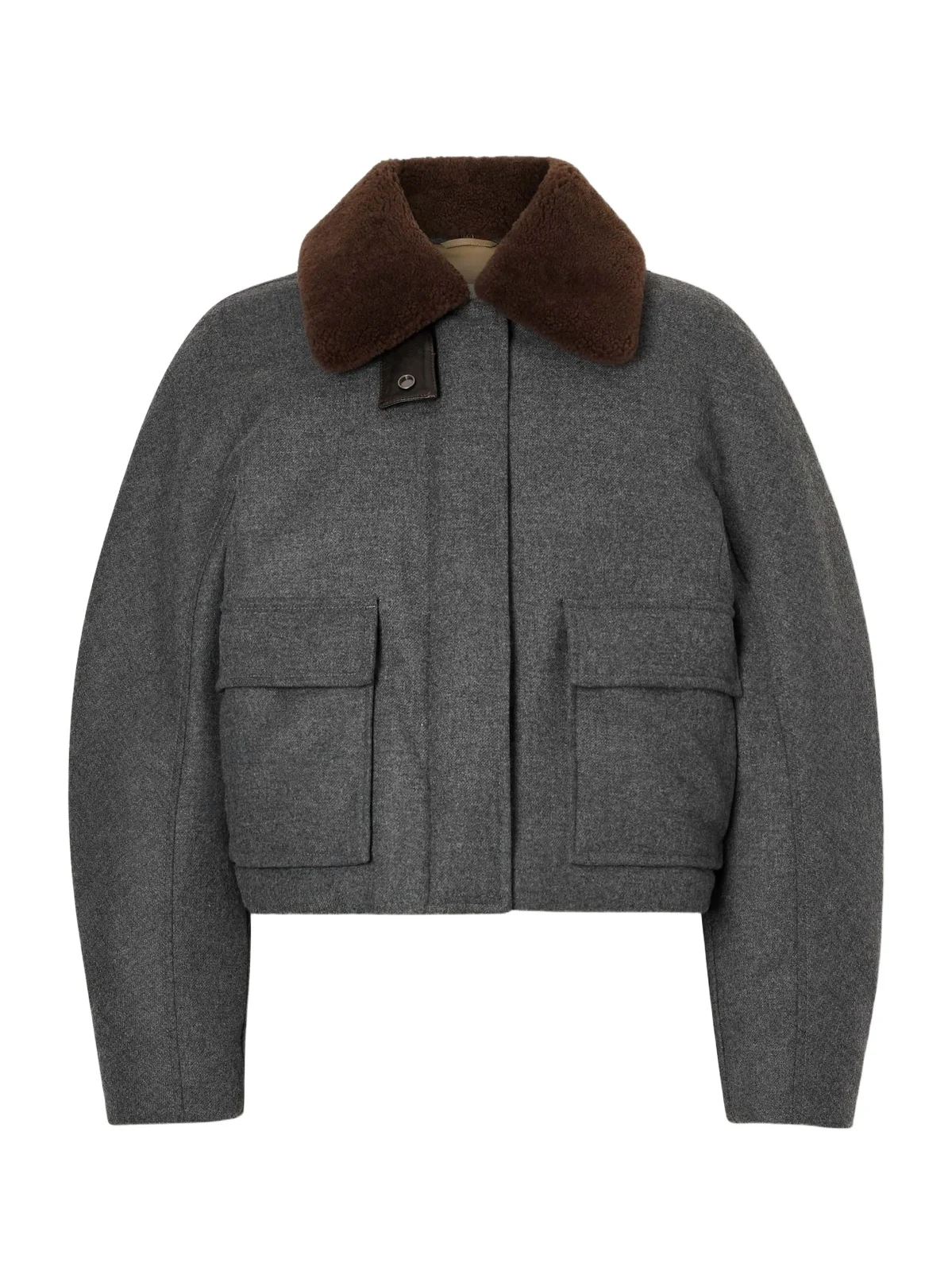 Brunello Cucinelli Shearling-trimmed Padded Wool And Cashmere-blend Down Jacket