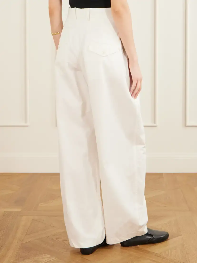 Kallmeyer Joel Pleated Cotton-poplin Wide-leg Pants | Thumbnail 4 Kallmeyer Joel Pleated Cotton-poplin Wide-leg Pants | Thumbnail 4