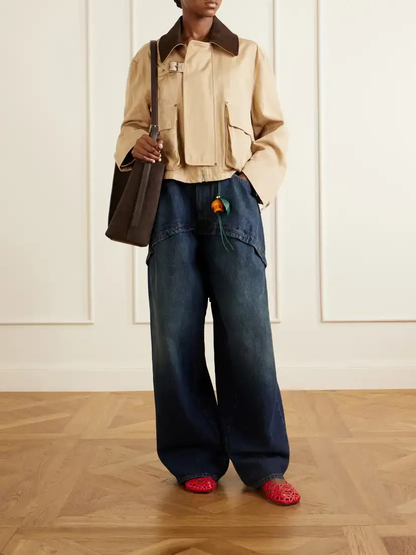 Loewe Tiered Mid-rise Wide-leg Jeans | Thumbnail 2