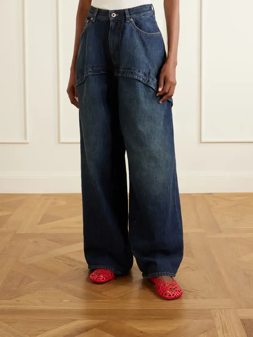 Loewe Tiered Mid-rise Wide-leg Jeans | Thumbnail 3